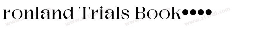ronland Trials Book字体转换